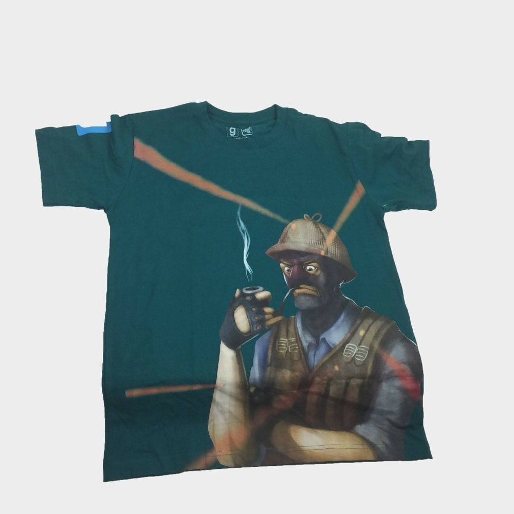 New Official Garry's Mod Green Counter Strike T-Side T-Shirt Men's Size Large L
